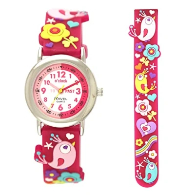 Imagen de Ravel Niños aprendiendo el Reloj del Tiempo Cuarzo Analógico R1513.92 Aves
