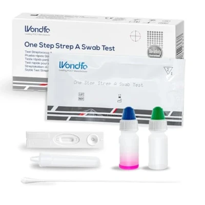 Imagen de Wondfo test de estreptococo faringeo garganta niños para y adultos rapido Prueba precisa