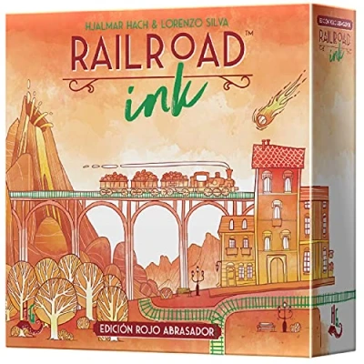 Imagen de Asmodee Railroad Ink: Edición rojo abrasador Español