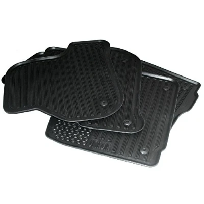 Imagen de DCC60 0002 a goma felpudos 4 x alfombrillas de original Allwetter Negro con texto