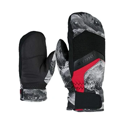 Imagen de Ziener Labinos Guantes De Esquí, Unisex niños, Grey Mountain Print, 3