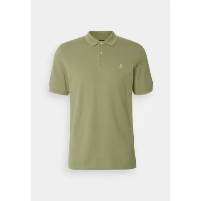Imagen de Marc O&#039;Polo Short Sleeve Button Placket Slits Embroide Polo, Hombre, Talla: Large, Bistro green