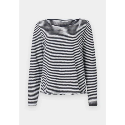 Imagen de Marc O&#039;Polo Denim LONG Sleeve CREW NECK Camiseta de manga larga, Mujer, Talla: XS, Multi/scandinavian blue