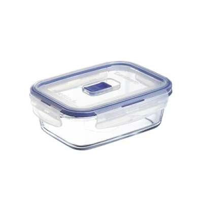 Imagen de Luminarc Pure Box Active Recipiente Rectangular Hermético Vidrio 16x11x7cm 82cl Bicolor
