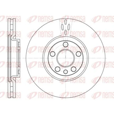 Imagen de REMSA 6658.10 Disco de freno Eje delantero 285, 285 28 5 ventilado CITROËN: Jumpy I Furgón, C8, MPV, PEUGEOT: 807, Expert
