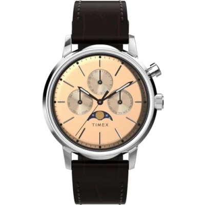 Imagen de Timex Reloj Multiesfera para Hombres de Cuarzo con Correa en Cuero TW2W51100