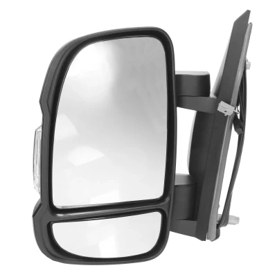 Imagen de espejo retrovisor Tyc 309 0078 izquierda para ajuste elect. espejo, convexo, calefactable, con sensor de temperatura, brazo corto