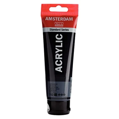 Imagen de Amsterdam Standard Series Colores Acrílicos Tubo 120 ml Negro Bujía 702 (17097022)