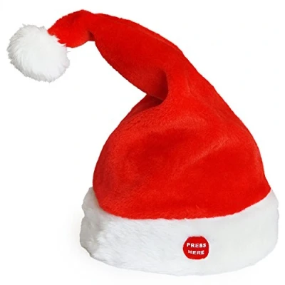 Imagen de lux.pro Gorro de Papá Noel Que Canta y Baila
