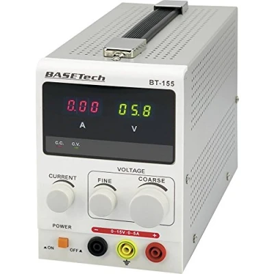 Imagen de Basetech BT 155 Fuente de alimentación laboratorio ajustable 0 15 V CC 5 A 75 W número salidas 1 x