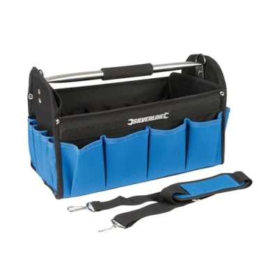 Imagen de Silverline Tools 748091 Bolsa portaherramientas con bolsillos externos (400 x 200 255 mm)