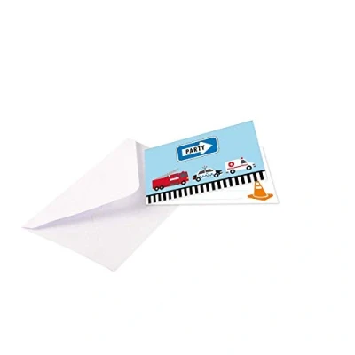 Imagen de amscan 9906587 Tarjetas de invitación con sobres, 8 unidades, cumpleaños infantiles