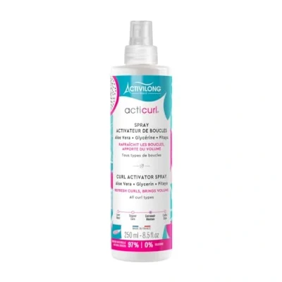 Imagen de Activilong Spray activador de rizos para cabello rizado y ondulado Acticurl Aloe Vera Glicerina Pitaya 250 ml
