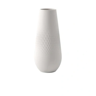 Imagen de Villeroy &amp; Boch 10 1681 5515 Collier Blanc Jarrón Carré No. 3, Porcelana, Blanco, Alto