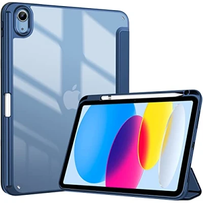 Imagen de ProCase Funda para iPad 10.ª Generación 10.9&quot; 2022 A2696 A2757 A2777, Capa Inteligente Protectora con Ranura Lápiz Óptico 10 10.9 Pulgadas Azul Marino