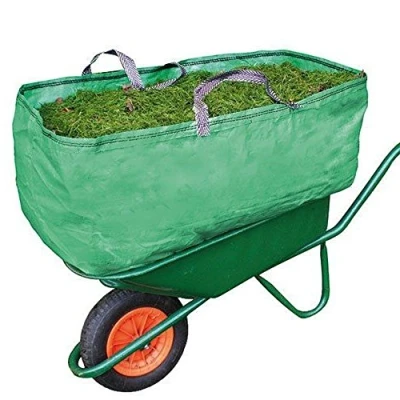 Imagen de Spares2go Bolsa incrementadora de capacidad para carretilla, ideal trabajos jardinería y granjas, muy resistente (270 l)