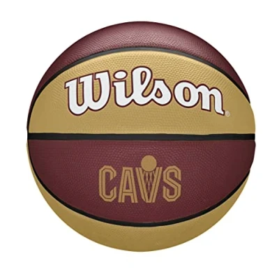 Imagen de Wilson Pelota de baloncesto, NBA Team Tribute, Cleveland Cavaliers, Exterior e interior, Tamaño: 7, Marrón