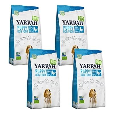 Imagen de Yarrah Alimento seco con pollo para cachorros y perros orgánicos 2 kg 4 unidades