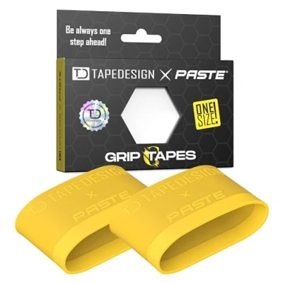 Imagen de TAPEDESIGN Espinilleras Grip Tapes de Silicona, Fútbol Hombres Mujeres Amarillo Soporte para Medias
