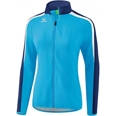 Imagen de erima Liga 2.0 Chaqueta de Presentación, Mujer, Azul (Curacao) / (New Navy) Blanco, 46