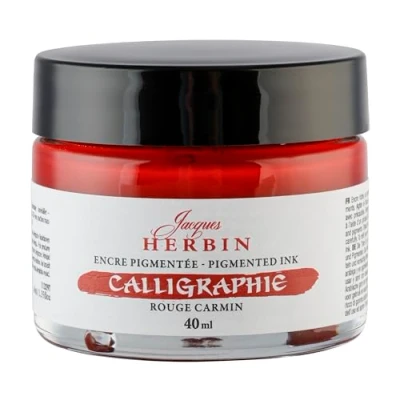Imagen de Jacques Herbin 11329T Tinta de caligrafía (40 ml), color rojo