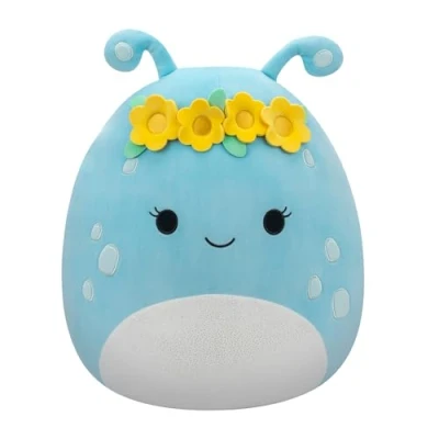 Imagen de Squishmallows SQCR05479 Natnat el Alien con Corona de Flores, 40 cm, Peluche Oficial Jazwares, Supersuave