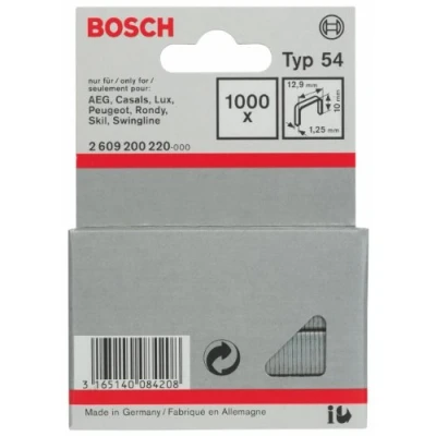 Imagen de Bosch Professional 2 609 200 220 Grapa de alambre plano tipo 54 12,9 x 1,25 10 mm (pack 1000)