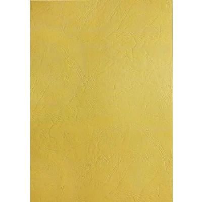 Imagen de Pavo Caja de 100 cubiertas A4 grano piel 250 g Amarillo