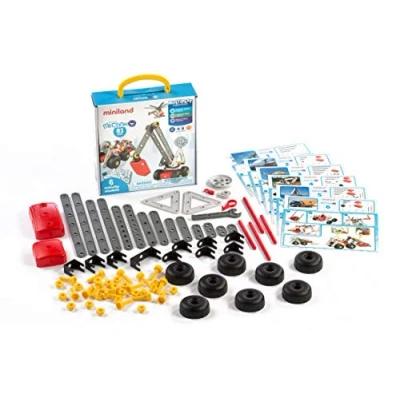 Imagen de Miniland Juego de construcción vehículos, Multicolor (32656)