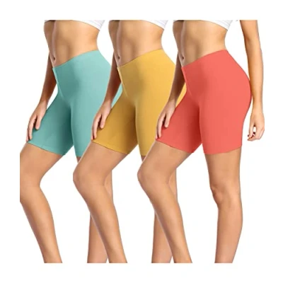 Imagen de wirarpa Bragas Mujer Leggings Cortos Boxer Algodon Shorts Pantalones Deportivas para Running, Yoga y Ejercicio Pack de 3 Tamaño 4XL