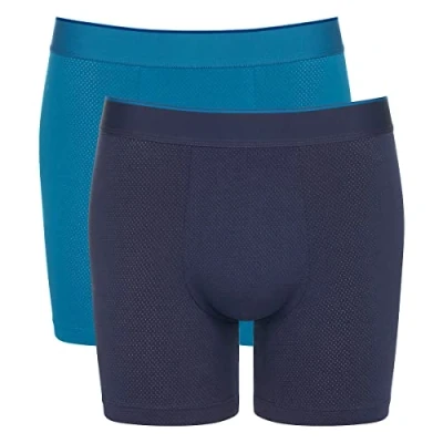 Imagen de sloggi Men&#039;s Men Ever Airy Short C2P Briefs, Blue Dark Combination, M