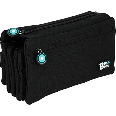 Imagen de Grafoplás bits &amp; Bobs Estuche Portatodo Cuádruple, 23 cm, Negro