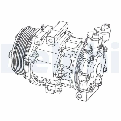 Imagen de DELPHI CS20351 compresor de Aire Acondicionado 7v16 PAG 46 con aceite FORD: Transit Mk6 Furgón, V363 Bus