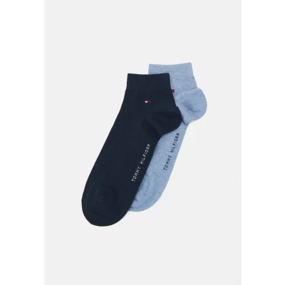 Imagen de Tommy Hilfiger MEN Quarter 2 PACK Calcetines, Hombre, Talla: 39 42, Light blue melange