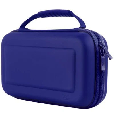 Imagen de Orzly Estuche de Transporte Compatible con Switch y New OLED Console Azul Protector Duro portátil Viaje Bols