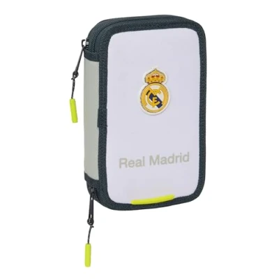 Imagen de Safta Real Madrid EQUIPACIÓN 25/26 Estuche Escolar Niño, con Colores, 29 Útiles Incluidos, Ideal para Niños de 5 a 14 Años, Cómodo y Versátil, Calidad Resistencia, 12.5x4x19.5 cm
