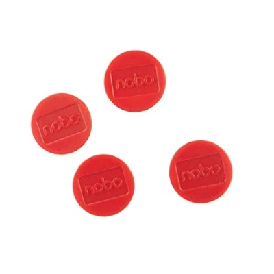 Imagen de Nobo Imanes para Pizarra Blanca, 38 mm, Paquete de 4, 1901453, Variedad Colores