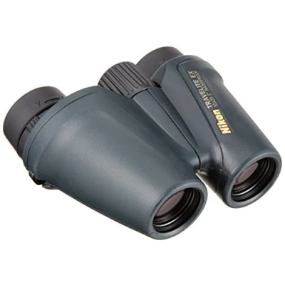 Imagen de Nikon Travelite EX Prismáticos (10x, 25 mm, Impermeables, Lentes asféricas), Color Negro