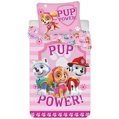 Imagen de BrandMac ApS Paw Patrol pościel dziecięca, poszwa NA kołdrę 100 x 135 40 60 cm, dla małych dzieci
