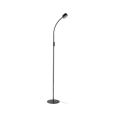 Imagen de Lindby lámpara de pie LED Maori, 140 cm, negra, CCT, atenuable