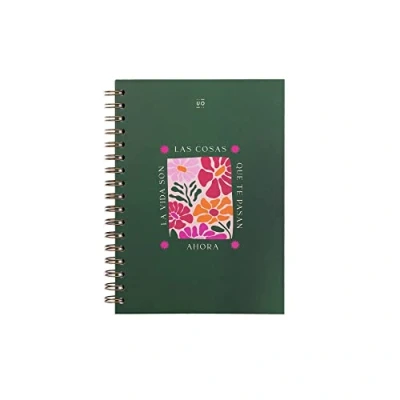 Imagen de UO Cuaderno Libreta A5, La vida son las cosas que te pasan ahora. Tapa dura, 200 páginas, espiral (15x22cm)