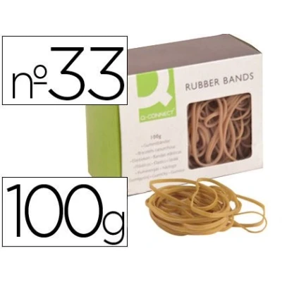 Imagen de GOMILLAS ELASTICAS Q CONNECT 100 GR NUMERO 33