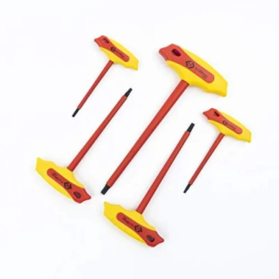 Imagen de C.K T4422 Juego de llaves hexagonales aisladas con mango en T, 5 piezas