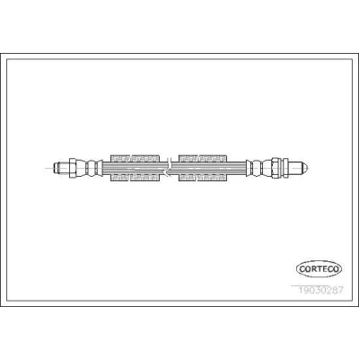 Imagen de CORTECO 19030287 Latiguillos de Freno Eje trasero 355 FORD: Ranger Mk2, Puma