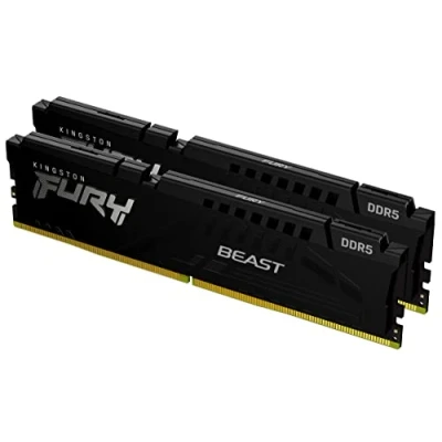 Imagen de Kingston FURY Beast DDR5 16GB 5600MT/s CL36 DIMM Memoria gamer para Ordenadores de sobremesa Kit 2 KF556C36BBEK2 32