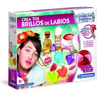 Imagen de Clementoni CREA Tus Brillos de Labios Juego científico a Partir 8 años, Juguete en español (55280)