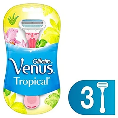 Imagen de Gillette Venus Maquinilla de depilación para mujeres Tropical, tres unidades