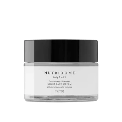 Imagen de NUTRIDOME crema de noche para mujeres con aceites naturales 50ml, extracto romero, vitamina E, anti edad y enrojecimiento, facial piel seca mixta, hidratante