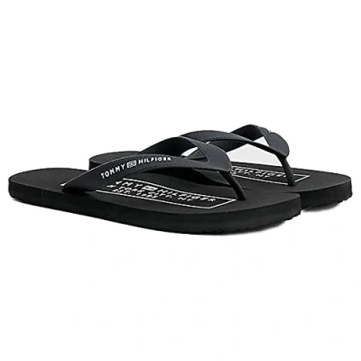Imagen de Tommy Hilfiger Hombre Chancletas Rubber Beach Sandal Chanclas, Negro (Black), 40 EU
