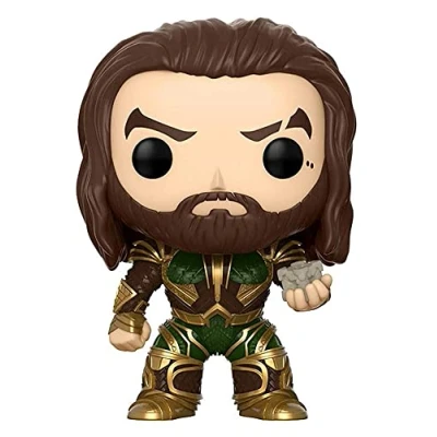 Imagen de FunKo Liga de la Justicia Colección Pop Vinyl, Figura 199 Aquaman con motherbox Edición SDCC Summer Convention